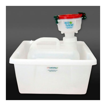 Eco Funnel 4in  System, 2.5 Gal Carboy & Secondary Container, Red Lid EF-4-63C-SYS